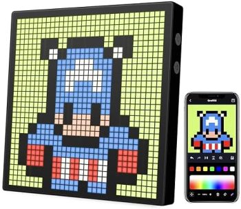 iDotMatrix LED Pixel Display, 32×32 Programmable Pixel Art Display with APP Control for Kids Boys Girls, Creative Animations,Fun Text and Digital Clock, Gaming Accessories for Desk/Wall Room Decor