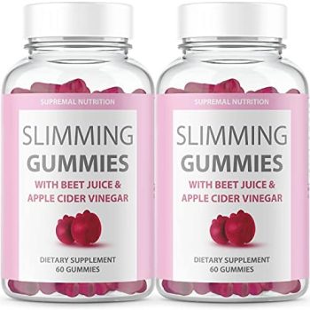 (2 Pack) Slimming Gummies with Apple Cider Vinegar, Clinically Proven Slim Ingredients, It Works to Support a Healthy Body & Belly for Women & Men Loss