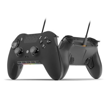 SCUF ENVISION Wired PC Gaming Controller – Five Remappable G-Keys – Remappable Back Paddles – iCUE Compatible – Black