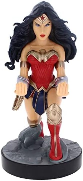 Exquisite Gaming: Warner Bros: Wonder Woman – DC Comics Original Mobile Phone & Gaming Controller Holder, Device Stand, Cable Guys, Licensed Figure