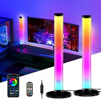 Smart LED Light Bars | RGB Gaming Lights Strip | Flow Smart Light Bar with Music Sync, App and Remote Control, Ambient Lighting for Movies, PC, TV, Party, Room Decoration, Gaming Setup Room(2 PCS)