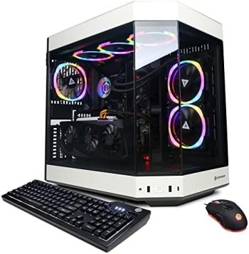 CyberPowerPC Gamer Xtreme VR Gaming PC, Intel Core i9-13900KF 3.0GHz, GeForce RTX 4070 12GB, 16GB DDR5, 1TB NVMe SSD, Wi-Fi Ready & Windows 11 Home (GXiVR8080A36),Black