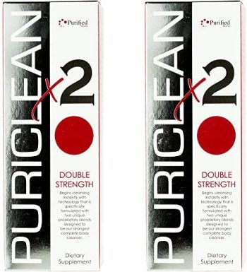 Wellgenix Puriclean x2 Detox Cleanse – Double Strength Deep System Cleanser – Formulated with Two Unique Proprietary Blends for The Strongest Cleanser, Remove Toxins – 16 oz, 4 Capsules, 2 Pack