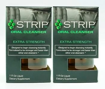 Wellgenix Strip Detox Oral Cleanser Extra Strength Instant Cleansing – Potent Deep System Cleanser – Formulated to Be Strong (1 oz) (2 Pack)