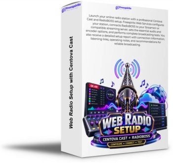 Web Radio Setup with Centova Cast & RadioBOSS