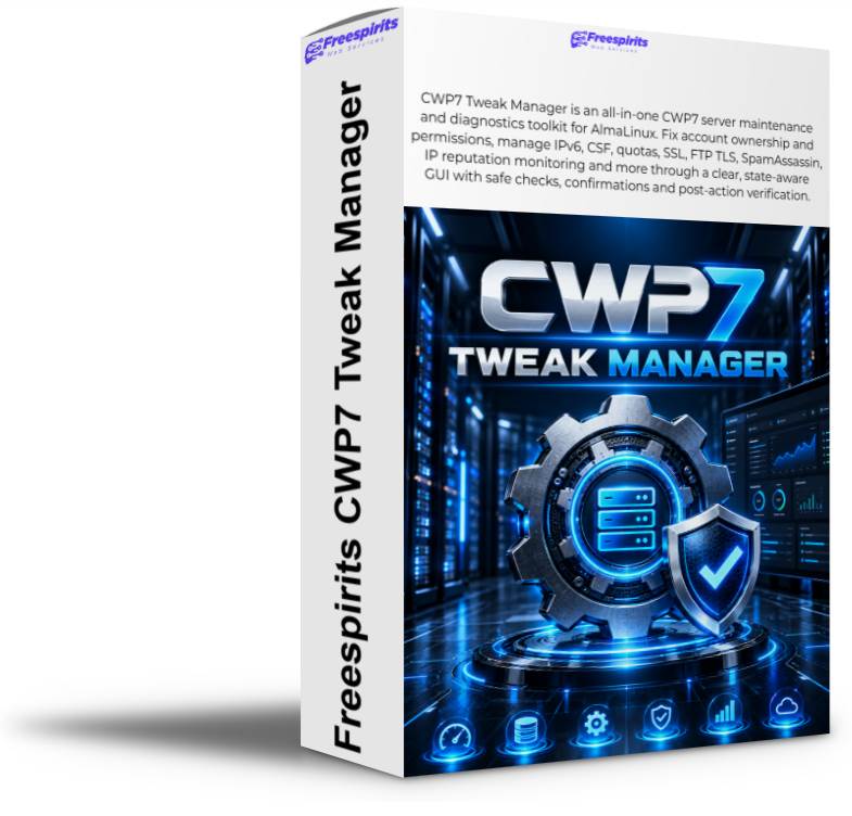 CWP7 Tweak Manager: Simplify Server Management CWP7 Tweak Manager: Simplify Server Management